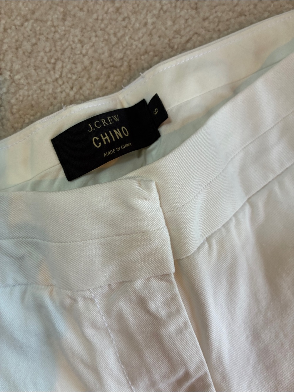 J. Crew White Chino Shorts - 4” Inseam - Picture 2 of 6